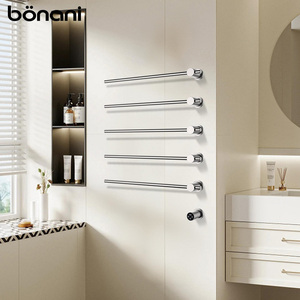 Thép không gỉ lõm điện khăn ấm nóng với IPX4 không thấm nước và 4 thanh cho khách sạn biệt thự căn hộ phòng tắm - Product Image 1