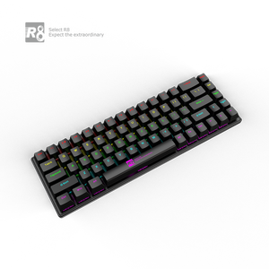 レーザー彫刻キーキャップレッドスイッチ68キーワイヤードUSBバックライト60% RGBゲーミングメカニカルキーボード工場カスタマイズ - Product Image 4