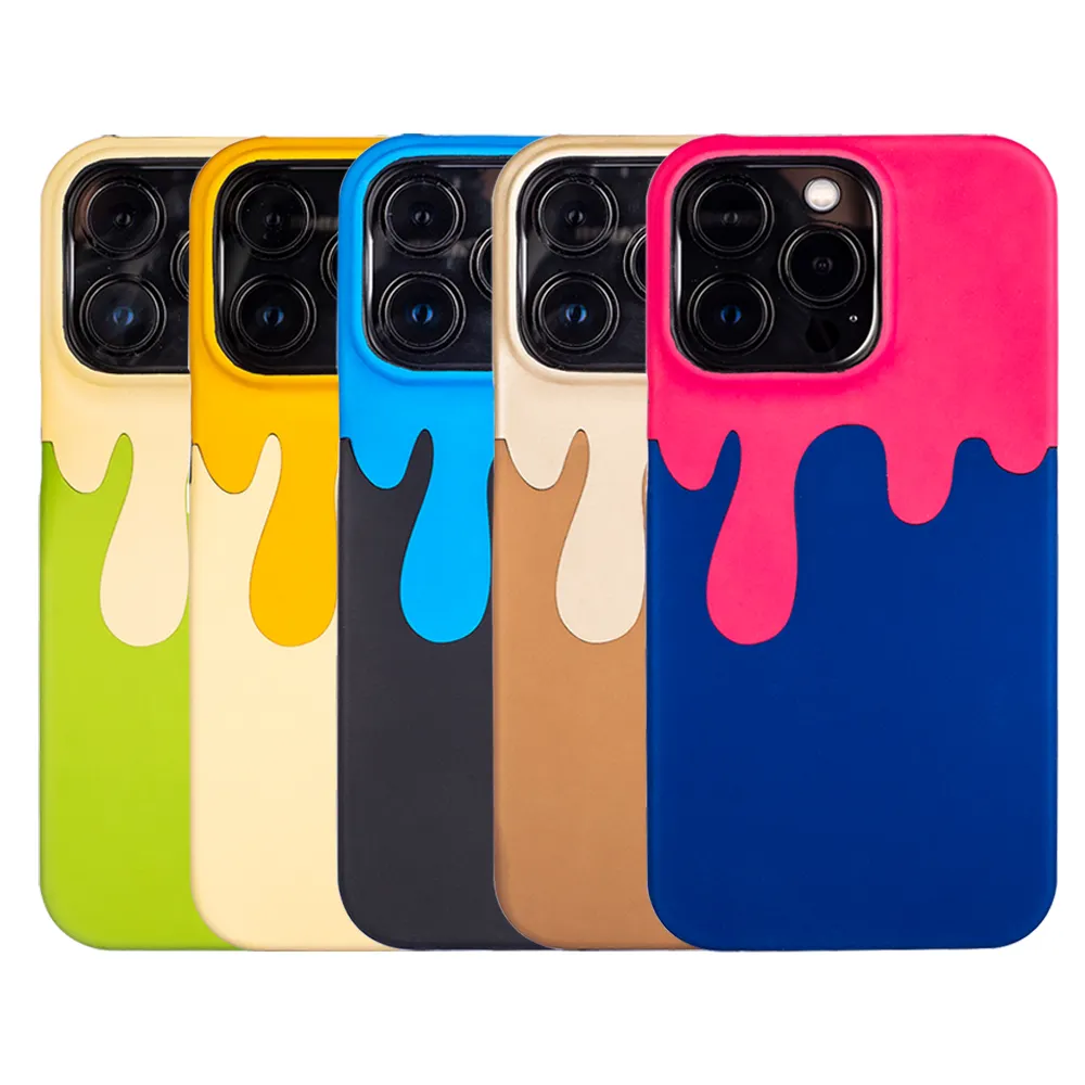 Capa de couro pu para iphone 14 pro max, capa personalizada