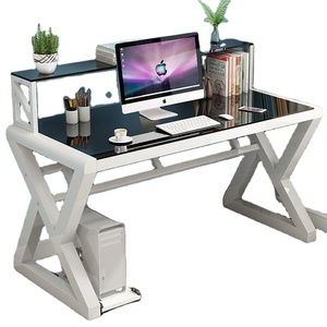 Home <strong>Computer</strong> Desk Thickened Reinforced Tempered Glass <strong>Table</strong> Gaming <strong>Table</strong> Technology Study <strong>Table</strong> - Product Image 3
