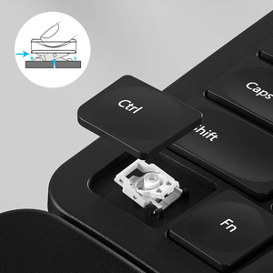 Teclado dividido ergonómico retroiluminado blanco Teclado inalámbrico 2,4G con reposamuñecas Teclado recargable para Windows/Mac - Product Image 6
