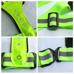 USB Charging Lightweight 3 Light Modes Cycling <strong>Reflective</strong> Vest With <strong>Led</strong> - Product Image 2