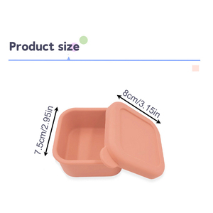 100ml Mini <span class=keywords><strong>Silicone</strong></span> Hộp Đựng đồ ăn nhẹ có nắp đậy Bento ăn trưa hộp gia vị tái sử dụng lưu trữ thực phẩm cho chăm sóc ban ngày du lịch làm việc BPA miễn phí - Product Image 2
