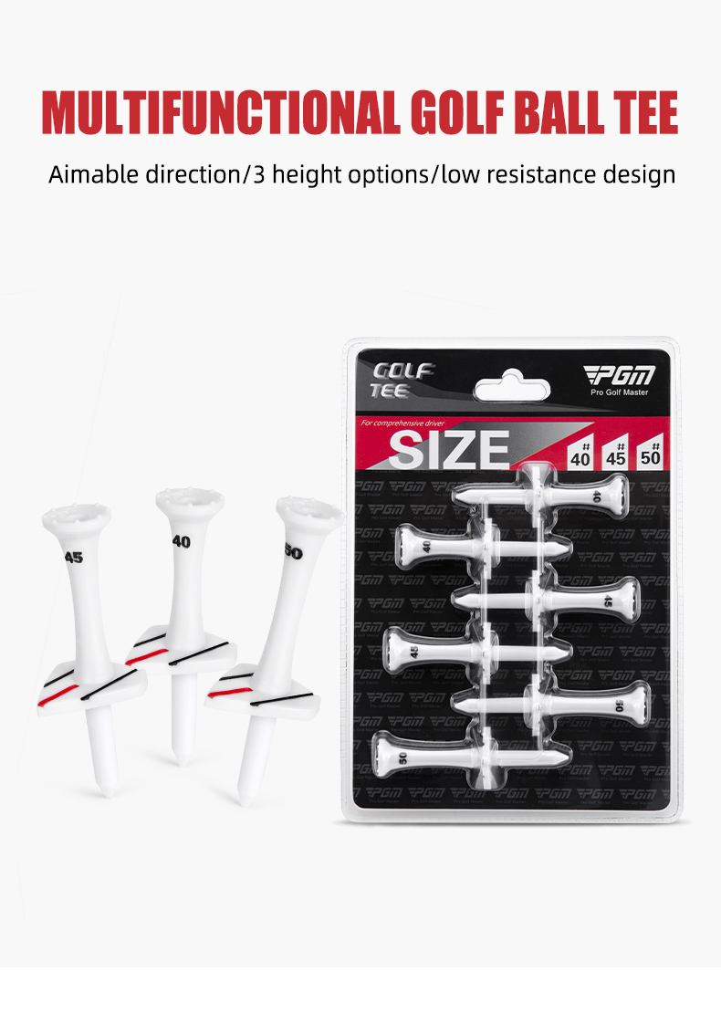 PGM QT021 custom logo golf tee plastic white custom golf tees企业官网