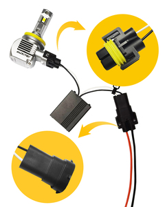 AUXITO LED Canbus kod çözücü iptal hata mesajı fix ampul açık ve kapalı sorun adaptörü boyutu H8 paketi 2 - Product Image 5