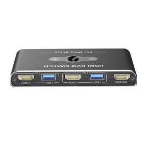 Conmutador KVM HDMI 2,0 personalizado de fábrica 4K60Hz Pantalla única-Control multidispositivo de 2/4 puertos para escenarios de juegos y oficina - Product Image 6