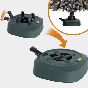 Sao-Sharped trang trí homebase Cây giáng sinh đứng phổ biến nhựa cây nhân tạo xoay mạnh Xmas cây đứng - Product Image 1