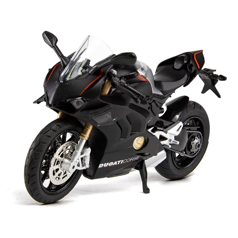 Die cast 1:12 Ducati V4S motocicleta simulação liga corrida motocicleta modelo metal mão escritório coleção display modelo