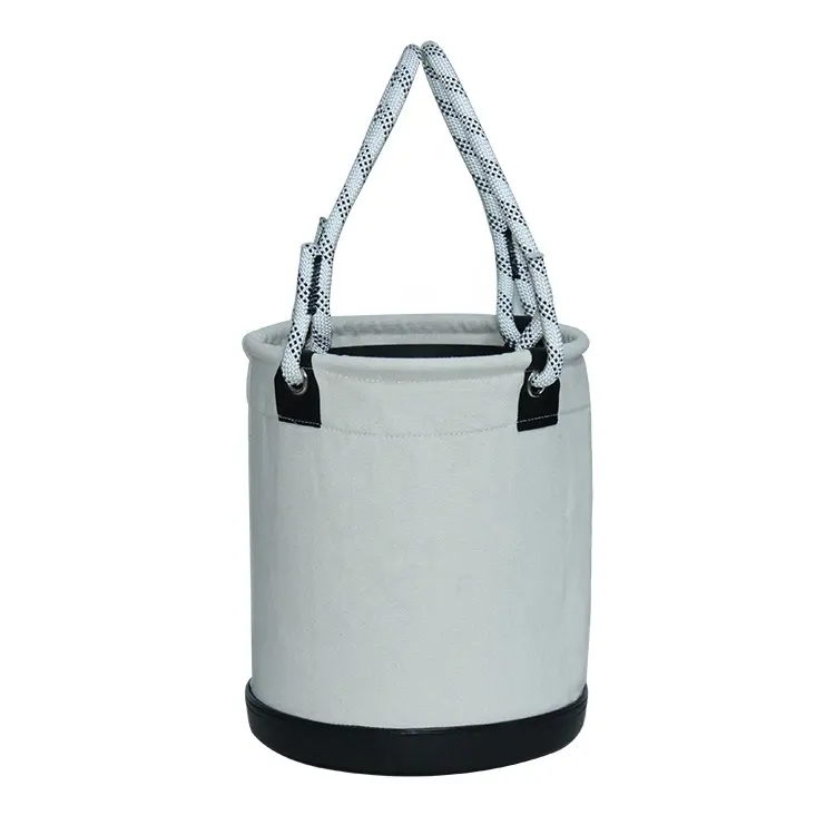 Personalizzato Tela di Canapa top aperto heavy duty ponteggi strumento pouch borsa secchiello organizzatore