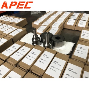 APEC nuevas herramientas de punzonadora CNC con diámetro de troquel de punzón 4-40mm capaz de formas redondas/cuadradas/rectangulares/oblongas