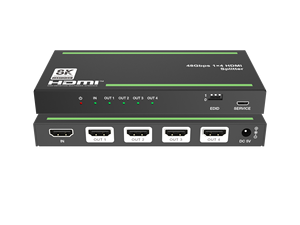 4K@120Hz 8K @60Hz HDMI2.1 Switcher <strong>Adapter</strong> HDCP2.3 Video Splitter 1x4 - Product Image 2