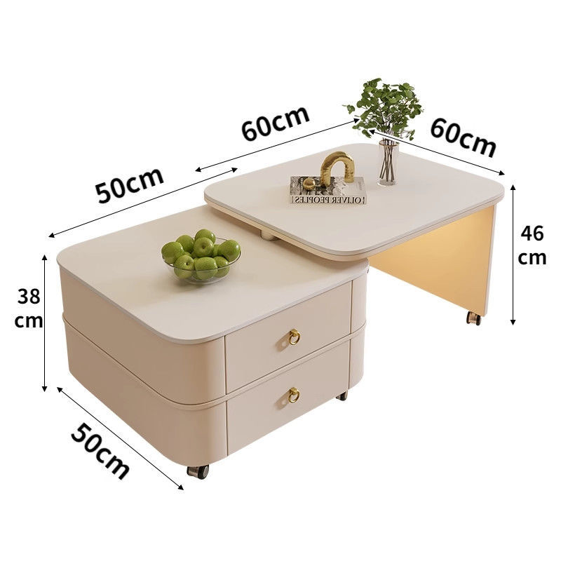 Square Rotation and Movement 5060 Apricot Pure White