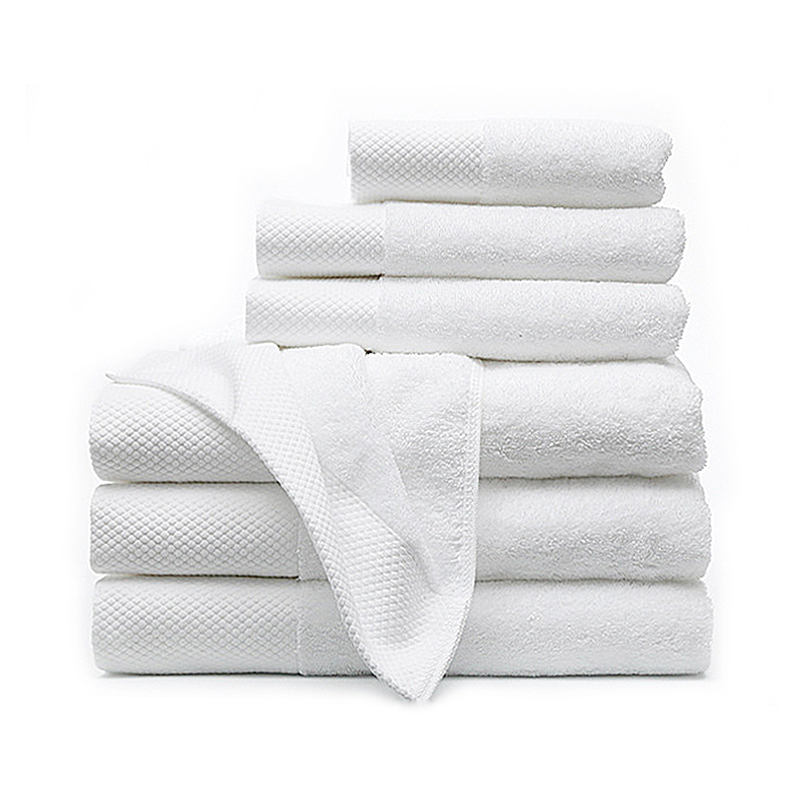 Platinum satin-stripe towel