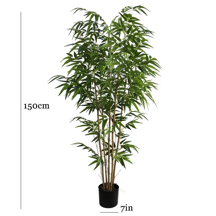 Hot Sale Falsificou Árvore árvore de bambu artificial de bambu plantas de Plástico para escritório em casa decoração do jardim