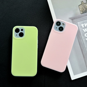 Şeker renk sıvı silikon kauçuk yağ ve iç mikrofiber koruma ile cep telefonu kılıfı Iphone 12 13 14 15 16 Pro Max - Product Image 5