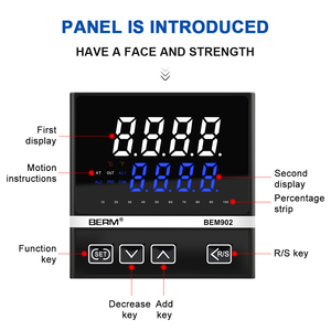 Controlador de temperatura PID con pantalla digital inteligente, 96x96MM, relé/salida SSR, horno de 220V, termostato de control industrial - Product Image 2