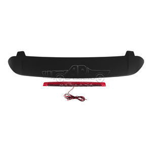 Alerón Trasero de Plástico ABS con Apariencia de Fibra de Carbono y Lámpara LED de Fábrica Haosheng Bodykit para <span class=keywords><strong>Honda</strong></span> Fit Jazz Hatchback 2004 2005 - 2007 - Product Image 3