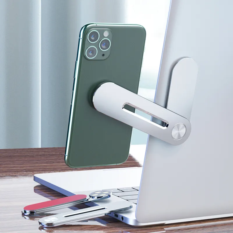 Faltbare magnetische Laptop-Seiten verlängerung Handy halter Magnet Notebook Handy-Ständer halterung für Iphone 12