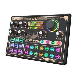 Factory Directly Selling Voice Changer Sound Card with Sound Effects with Audio Mixer Voice Changer Audio Interface Bluetooth - Product Image 1
