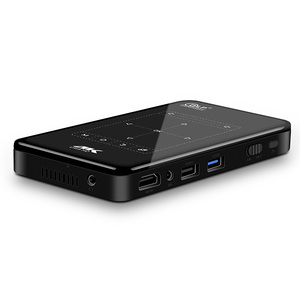 P09 II Mini proyector DLP Control táctil portátil proyector doméstico 854*480 (WVGA) Android 9 65ANSI WIFI proyector - Product Image 1