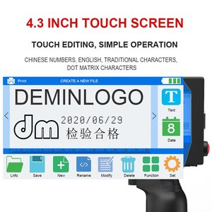 Mini <span class=keywords><strong>Batch</strong></span> portatile stampante a getto d'inchiostro macchina portatile 600dpi risoluzione veloce a secco per la data di scadenza tubi di codifica di grado manuale