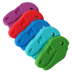Bebek istifleme oyuncaklar, silikon istifleme halkaları diş çıkarma oyuncak yıldız şekli ile, yumuşak yapı taşları Montessori erken eğitici oyuncak - Product Image 2