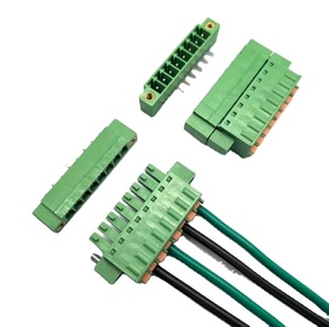 Spring-loaded <strong>Terminal</strong> <strong>Block</strong> 15EDGKDM-3.81 with Ears Plug-in <strong>Fixed</strong> Screw Flange PCB Connector - Product Image 1