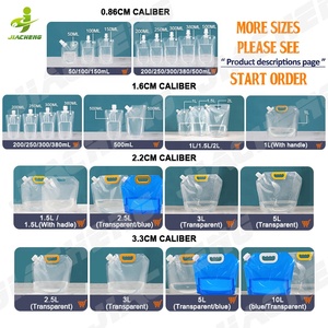 50ml 100ml 150ml Fruit <strong>Juice</strong> Packaging Small clear Plastic Standing Spout Pouch Bag With 0.86cm Spout - Product Image 6