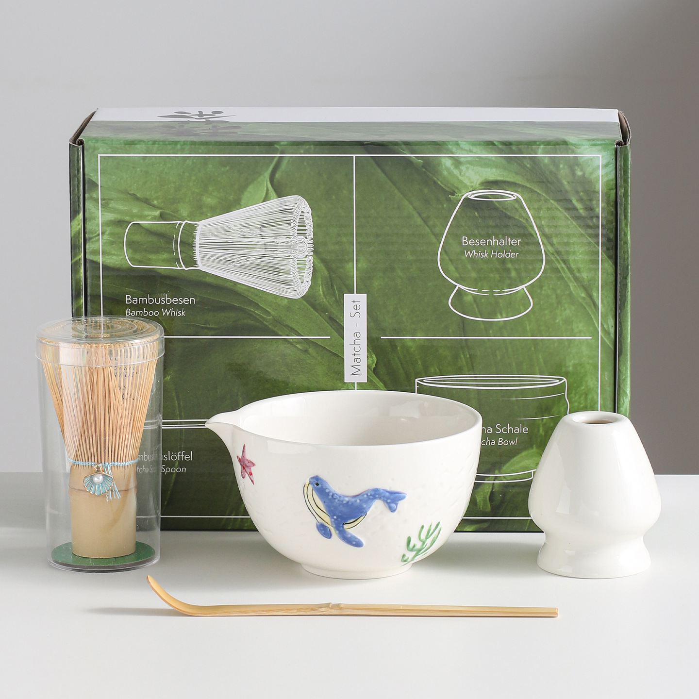 4pcs set -- green box