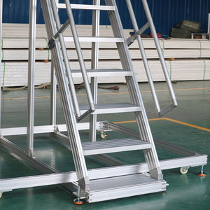 Platform Ladder Steps Stairs Durable Ladder Aluminum New Design Walkways Ramp <strong>Systems</strong> Work Platforms <strong>Container</strong> <strong>Unloaded</strong> Ladder