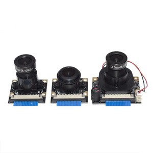 Raspberry Pi 4 Módulo de cámara ojo de pez de visión nocturna 5MP OV5647 Webcam con sensor infrarrojo IR Luz LED para Raspberry Pi 4B/3B +/3B