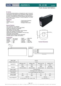 可充电前接入太阳能电池12V 90AH太阳能系统FA12-90 - Product Image 5