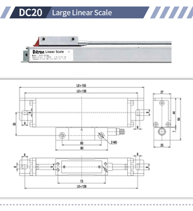 Ditron 3 assi digitale lettura DRO Display con scala lineare DRO scala di vetro Encoder 1um/5um risoluzione per fresatura tornio - Product Image 4