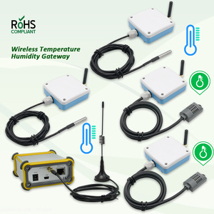<strong>Data</strong> <strong>logger</strong> <strong>temperature</strong> Remote Monitoring System 4 Sets Industrial Wireless <strong>Temperature</strong> and Humidity <strong>Sensors</strong> - Product Image 2