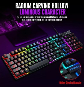 Newest FV-Q305S Mechanical Gaming <strong>Keyboard</strong> and Mouse Sets Wired Glow Waterproof <strong>Computer</strong> <strong>Keyboard</strong> Mouse Combo