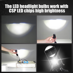 ซูเปอร์สดใสโปรเจคเตอร์ LED ไฟหน้าเลนส์มินิ H4 90วัตต์/คู่20000LM รถ Bi นำเลนส์ Luces H4หลอดไฟ Led - Product Image 4