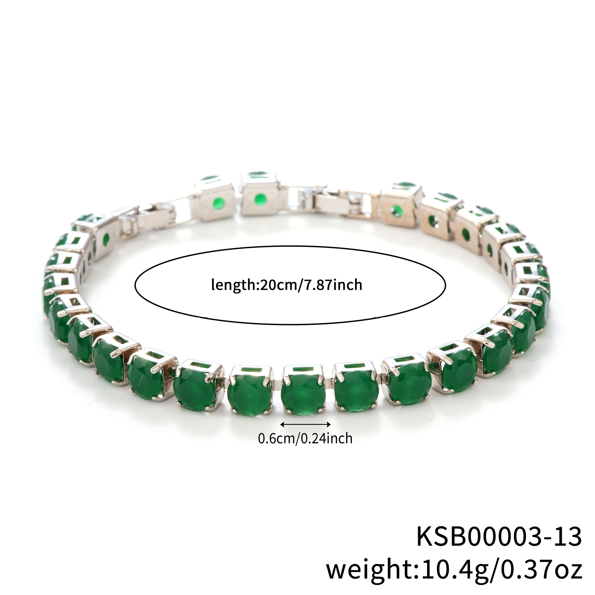 Jade vert blanc k-60 cercle-172