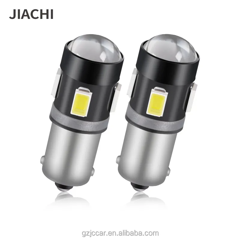 JiaChi 100PCS Super Brilhante Acessórios BA9S Led Luz H6W T11 W6W T4W Auto Car Interior Lâmpada 5630Chip 6SMD Side Lamp 6000K 7000K