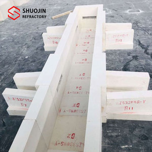อิฐไฟร์เซอร์คอนคอรันดัมประสิทธิภาพสูงอิฐทนไฟเผาด้วย SiO2ขึ้นรูป - Product Image 3