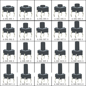 Interruttore tattile scheda PCB a 4 pin 6x4mm - Product Image 6