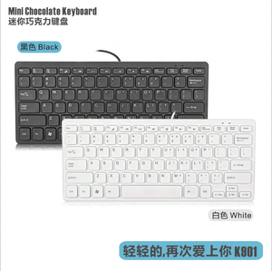 Ergonómico mini con conexión de cable portátil teclado pequeño tamaño 78 teclas Mini Multimedia Usb Oficina teclado