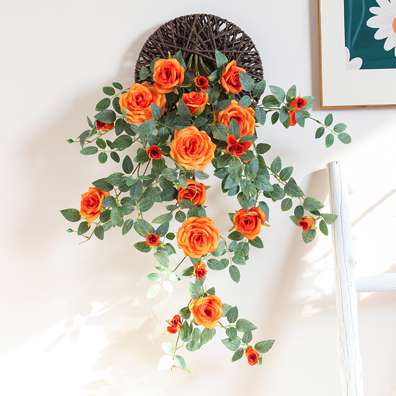Ornement mural style ancien-soucoupe volante orange