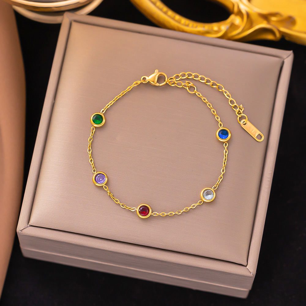 bracelet coloré or-5