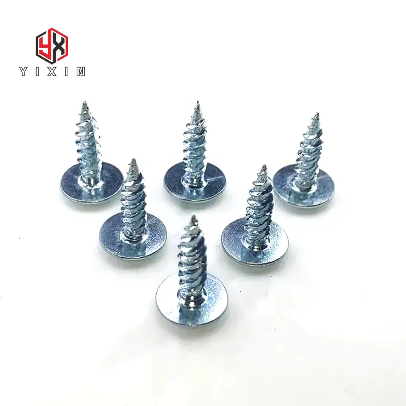 Tornillos autorroscantes chapados en zinc con cabeza de braguero modificada de fabricación china