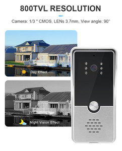 TCP/IP SIP videocitofono citofono con visione notturna 2MP telecamera di sicurezza sistema di videocitofono - Product Image 4