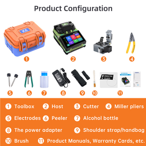 New K6 Fiber <strong>Splicer</strong> Machine Custom Colors <strong>and</strong> Logo 6 Motors Optical Fiber <strong>fusion</strong> <strong>Splicer</strong> Wirelessly APP Optic <strong>fusion</strong> <strong>Splicer</strong> - Product Image 2