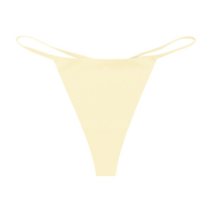 Lencería elástica de LICRA de cintura baja para mujer, bragas con estampado de leopardo, etiqueta personalizada, Tanga Sexy sin rastro de seda helada para mujer - Product Image 3