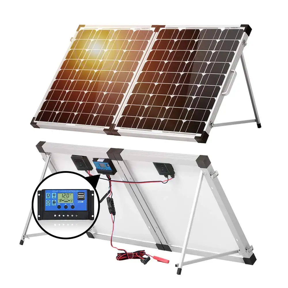 50W 100W 200W 300W Portable Kits with 12V 10A Charge Controller Solar Panel