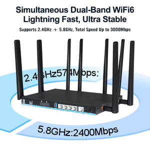 เราเตอร์ความเร็วสูงพร้อมแฟลชขนาด1GB DDR4 128MB พอร์ตกิกะบิต Wan LAN เสาอากาศภายนอก IPv6รองรับการควบคุมแบบคลาวด์ - Product Image 4