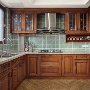 Soli ahşap Rta mutfak dolabı Shaker mutfak dolapları ve mobilya ışık lüks Cucina Completa tasarım mutfak - Product Image 5